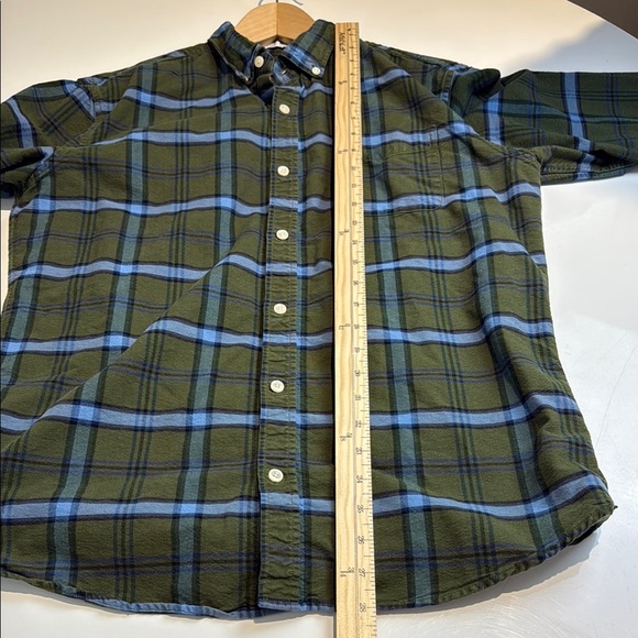 Frank & Oak Green and Blue Plaid Men's Shirt Size Large - Picture 5 of 7